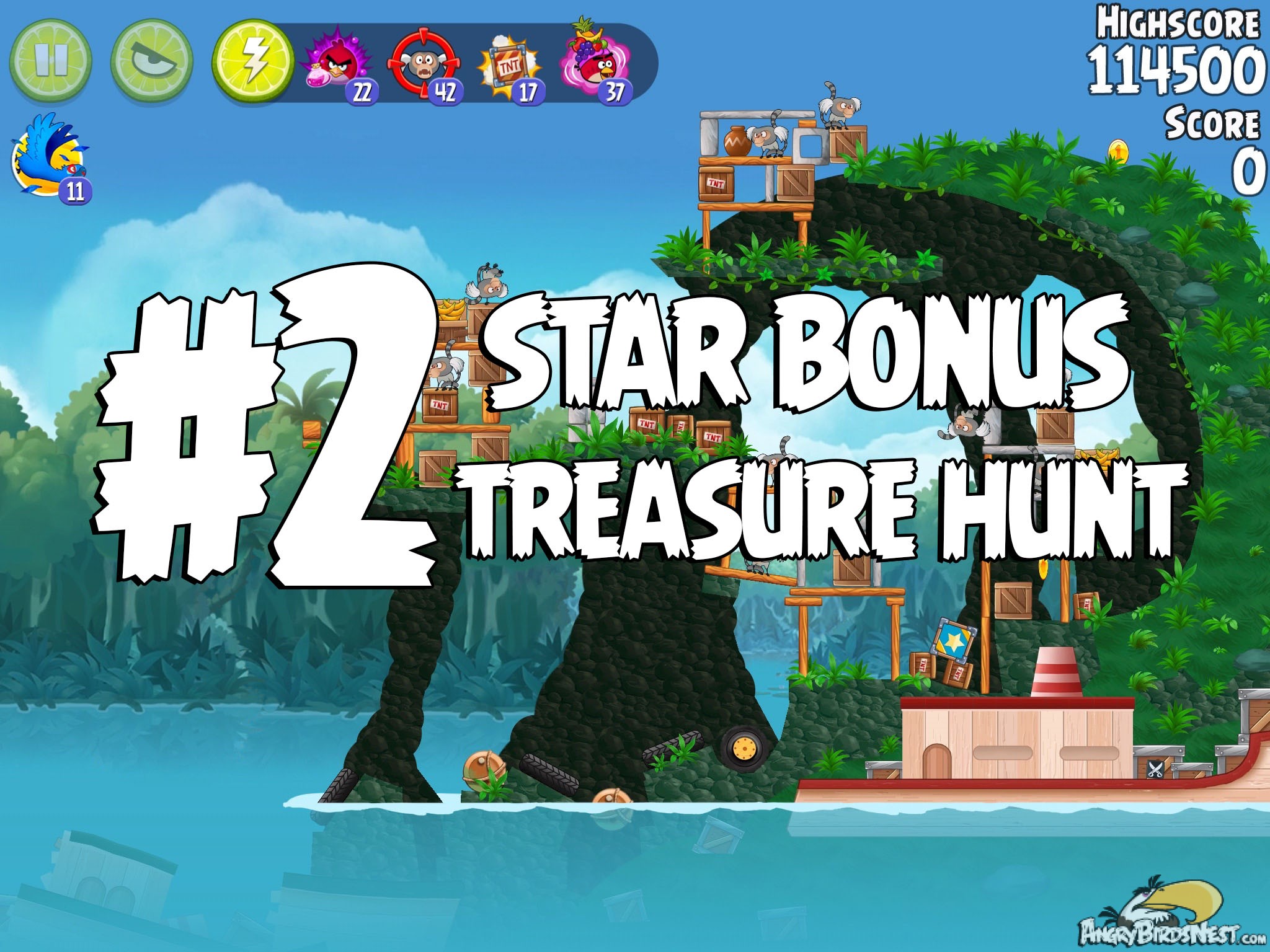 Angry Birds Rio Treasure Hunt Star Bonus #2