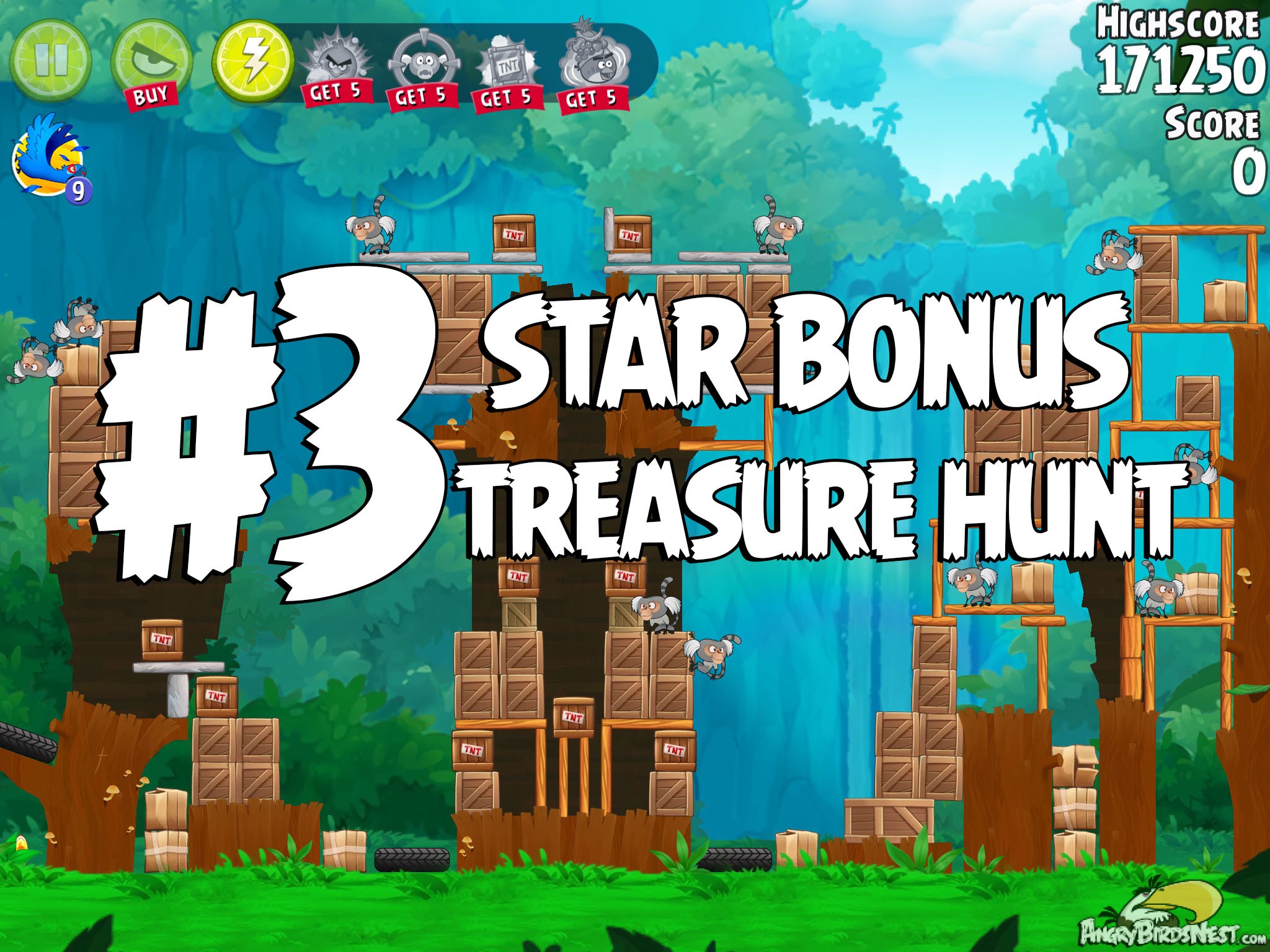 Angry Birds Rio Treasure Hunt Star Bonus #3
