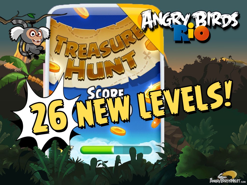 Angry Birds Rio Update: The Treasure Hunt Continues!