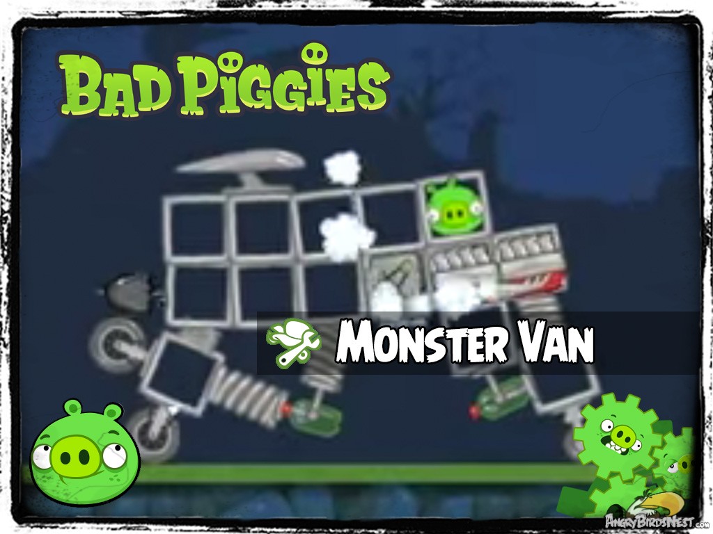 Bad Piggies 27 - Pigineering Monster Van with Multilink Suspension