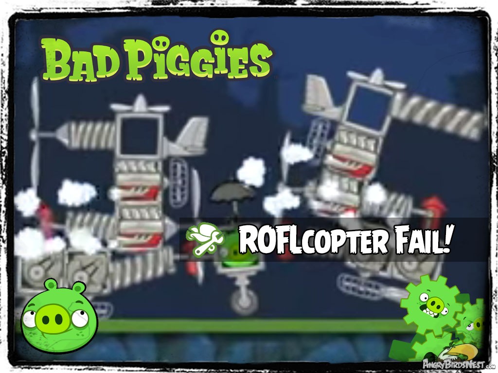 Bad Piggies 33 - Pigineering Colossal ROFLcopter FAIL