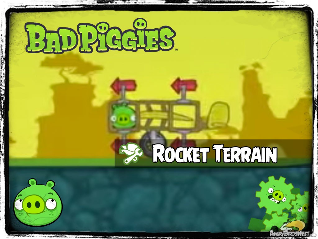 Bad Piggies 38 - Pigineering Terrain Following Rocket