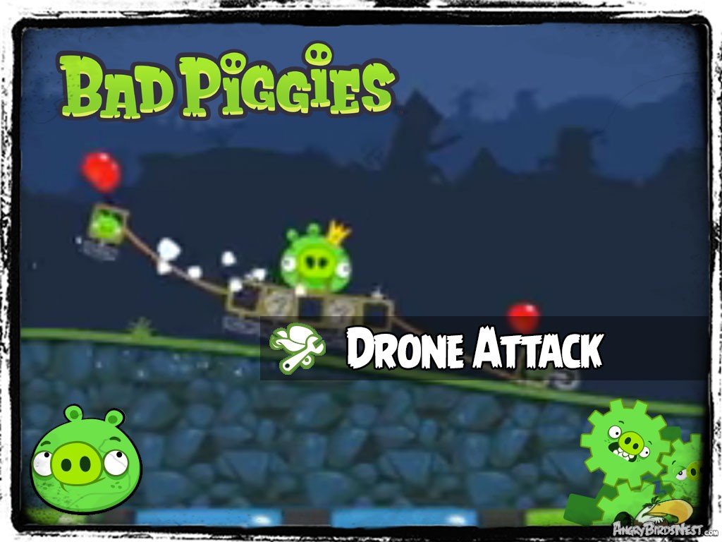 Bad Piggies 40 - Pigineering King Pig Survives Drone Attack