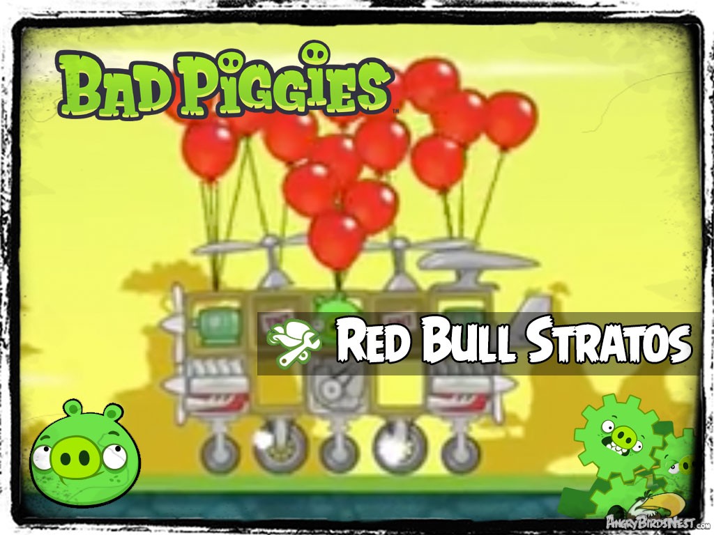 Bad Piggies 40 - Pigineering Red Bull Stratos Supersonic Pig Fall