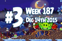 Angry Birds Friends 2015 Holiday Oink Tournament Level 3 Week 187 Walkthrough