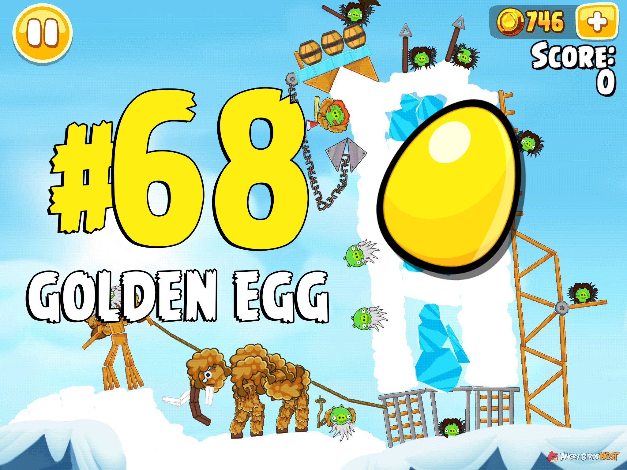 Angry Birds Seasons Ski or Squeal Golden Egg #68 Image