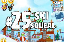 Angry Birds Seasons Ski or Squeal Level 1-25 Walkthrough