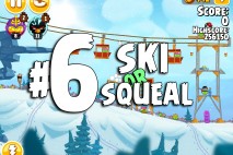 Angry Birds Seasons Ski or Squeal Level 1-6 Walkthrough