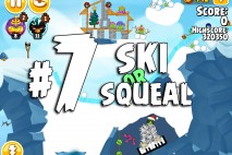 Angry Birds Seasons Ski or Squeal Level 1-7 Walkthrough