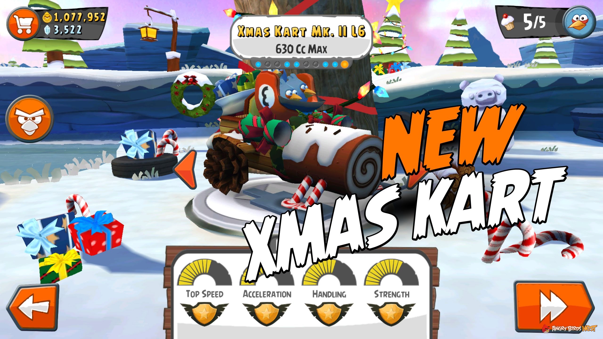 New Angry Birds GO! Xmas Kart Mk II