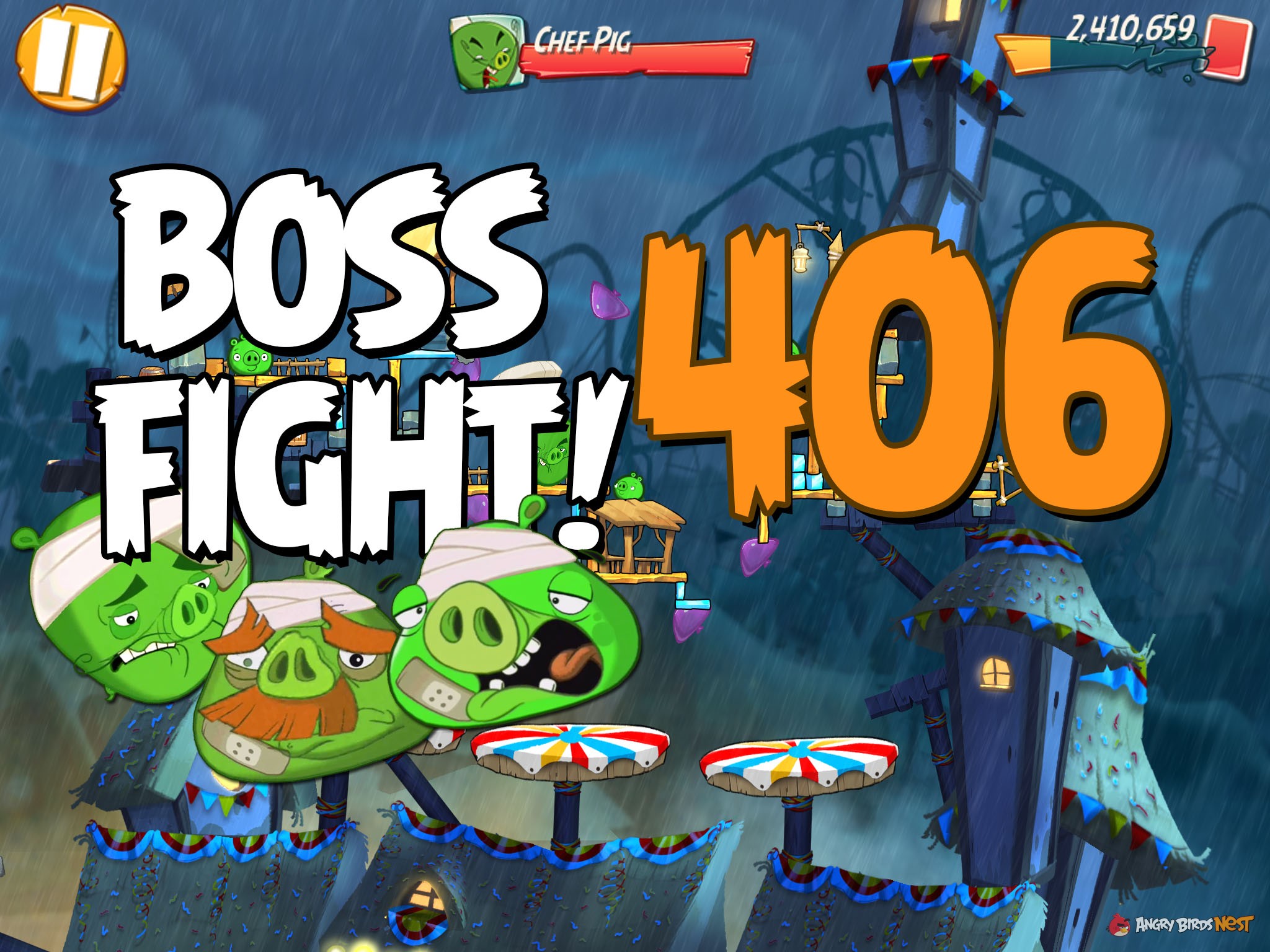 Angry Birds 2 Boss Fight 52 Chef Pig Level 406