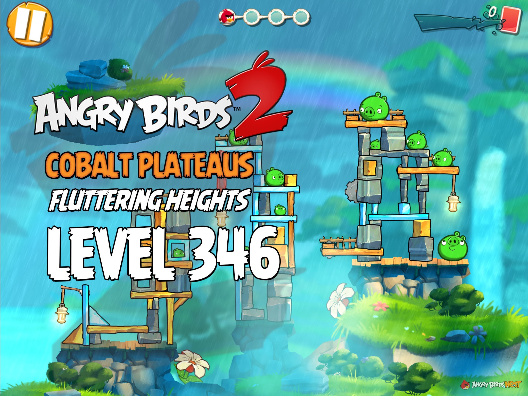 Angry Birds 2 Cobalt Plateaus Fluttering Heights Level 346