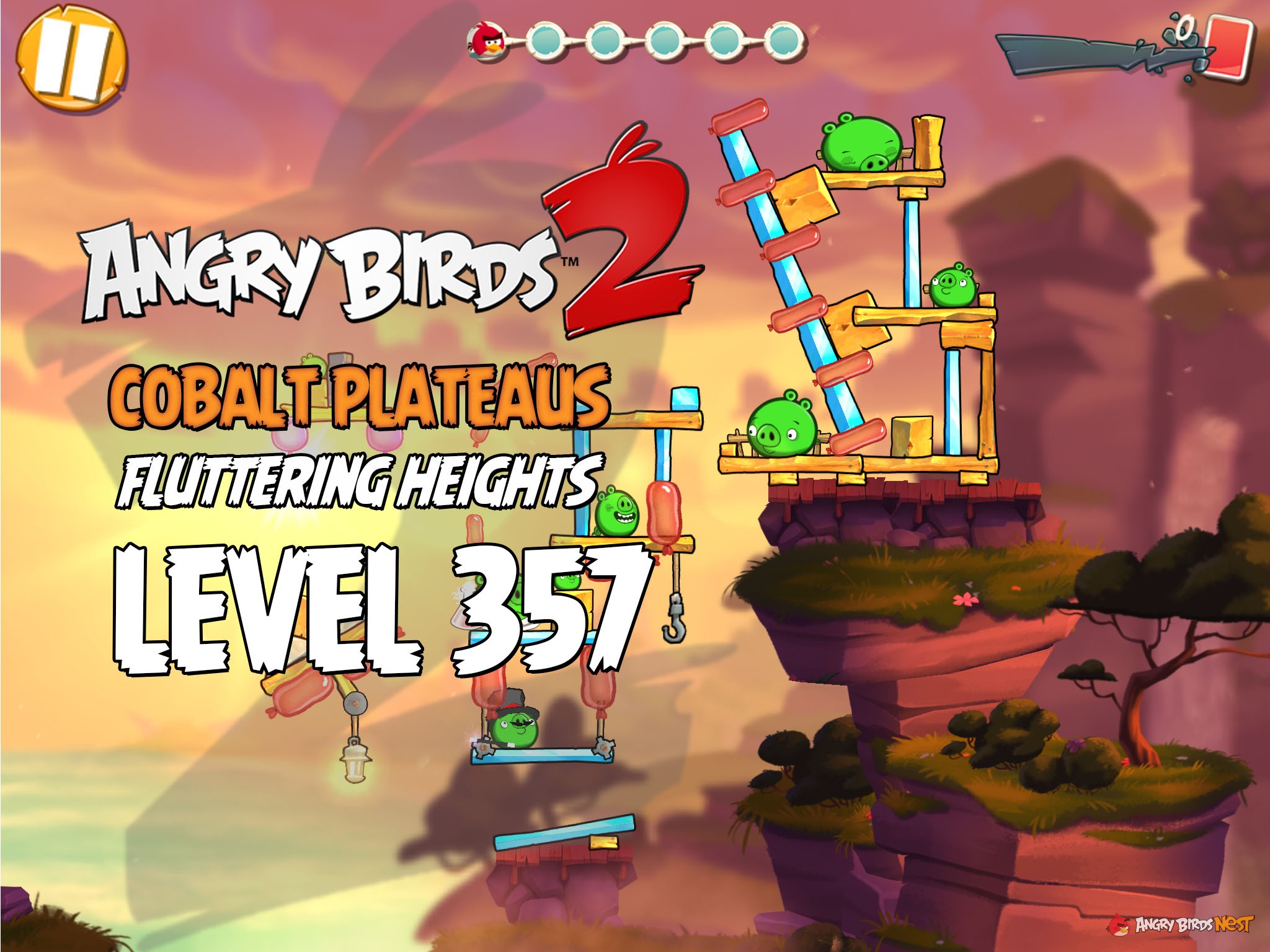 Angry Birds 2 Cobalt Plateaus Fluttering Heights Level 357