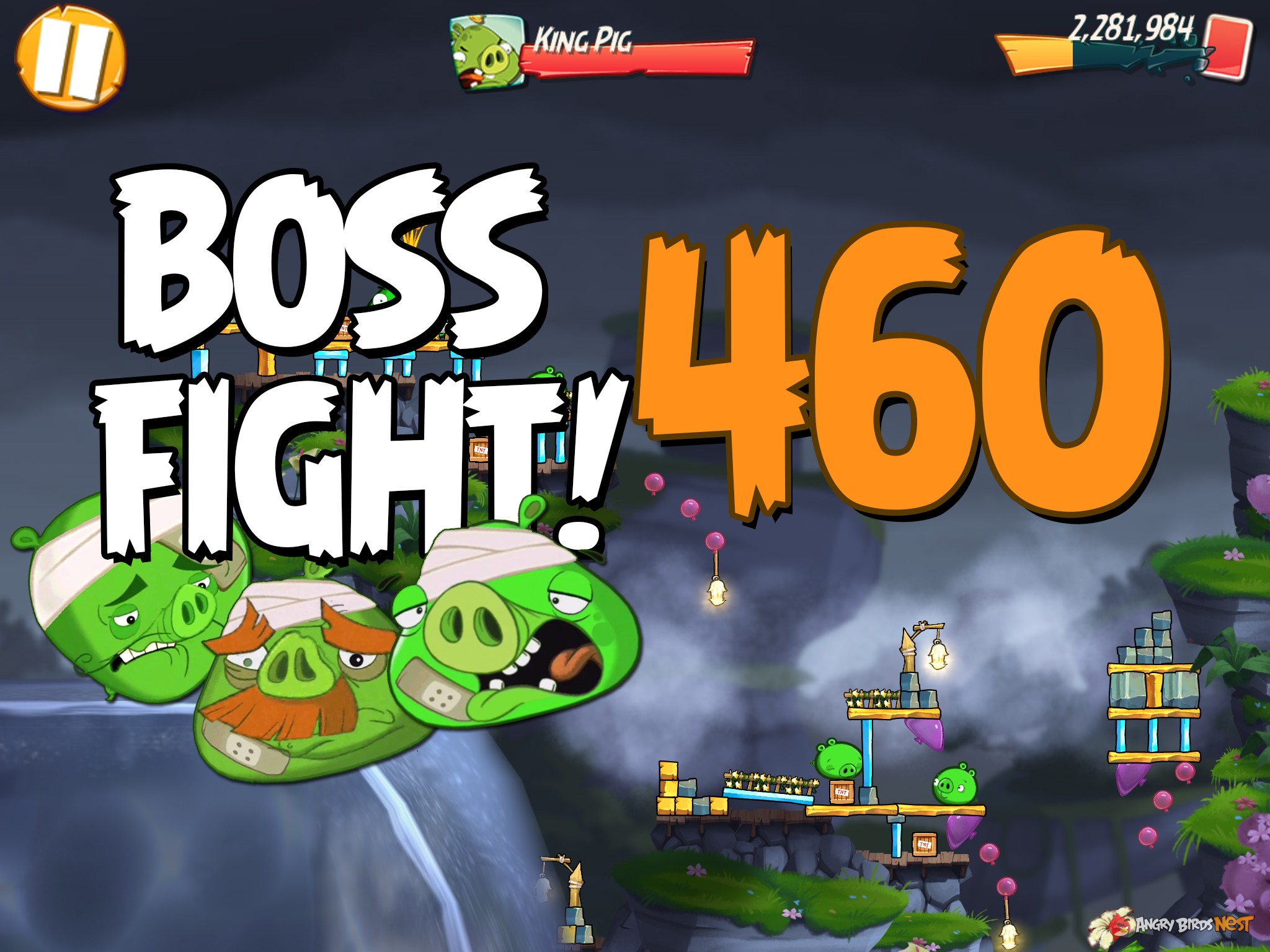 Angry Birds 2 Pig Bay Boss Fight Level 460