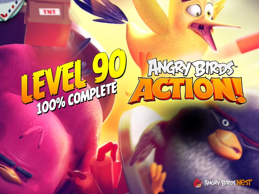 Angry Birds Action! Level 90 - 100% Complete - Let's Play