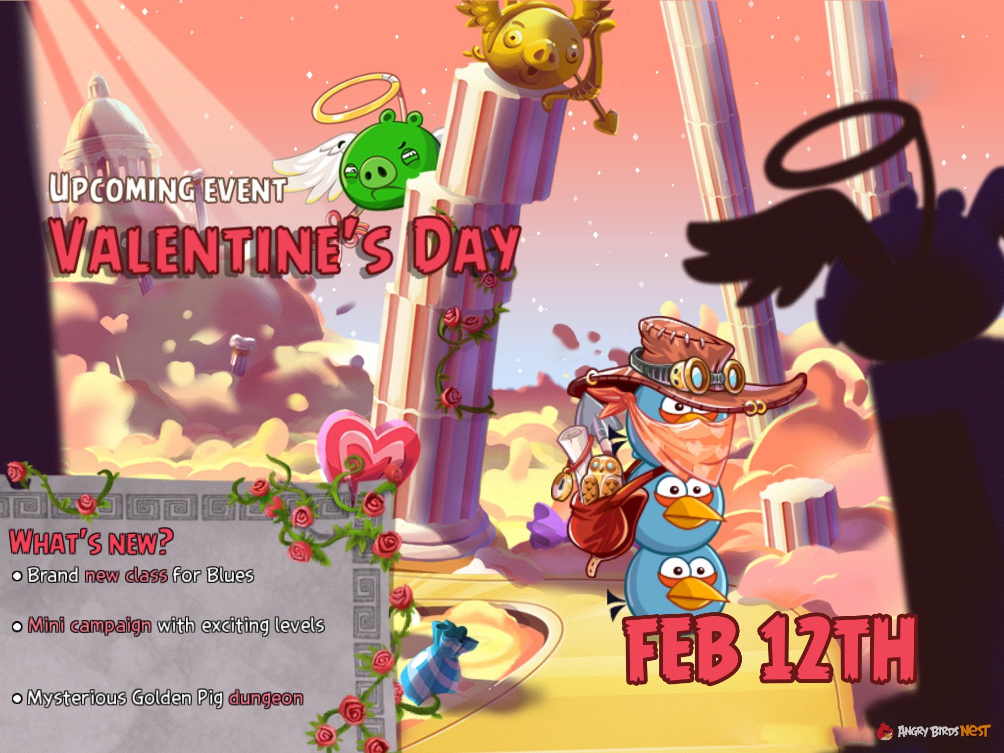 Angry Birds Epic Valentine's Day Event Feature Image