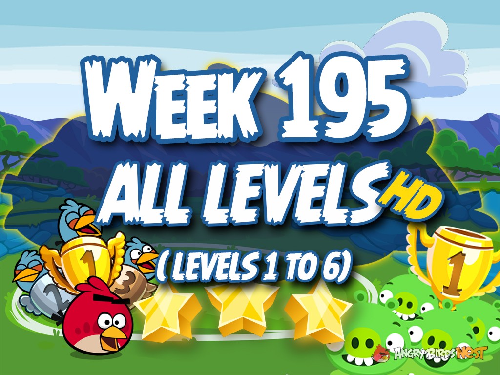 Angry Birds Friends Tournament Week 195 Level 1 to 6