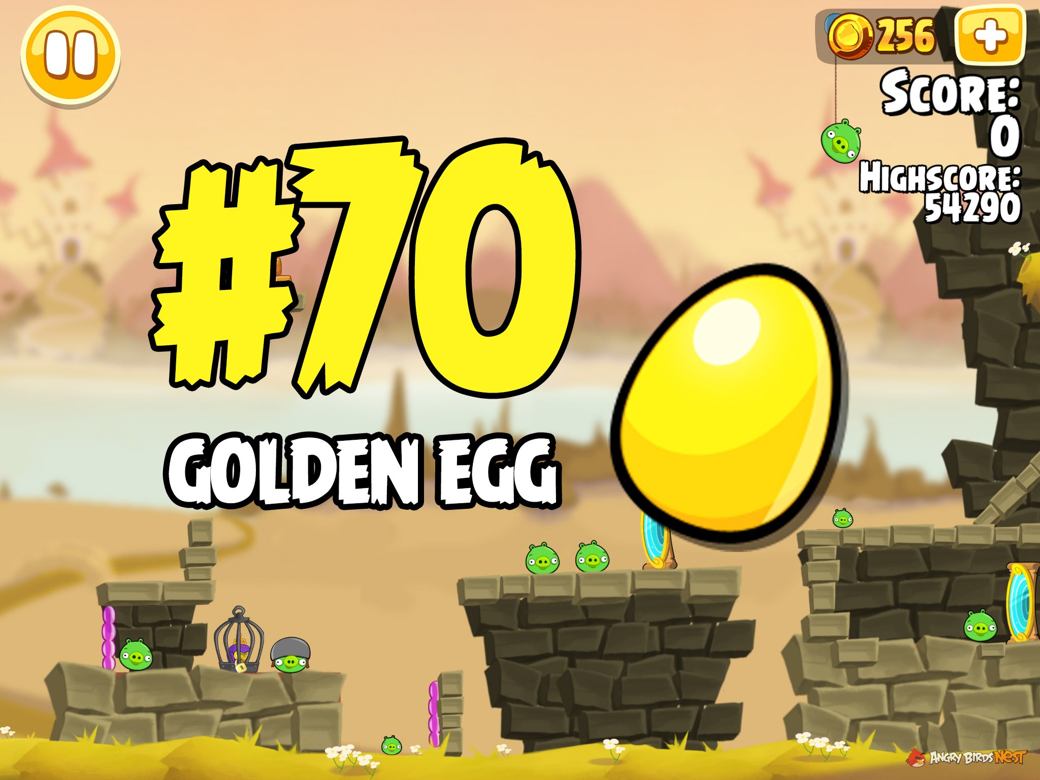 Angry Birds Seasons Fairy Hogmother Golden Egg 70