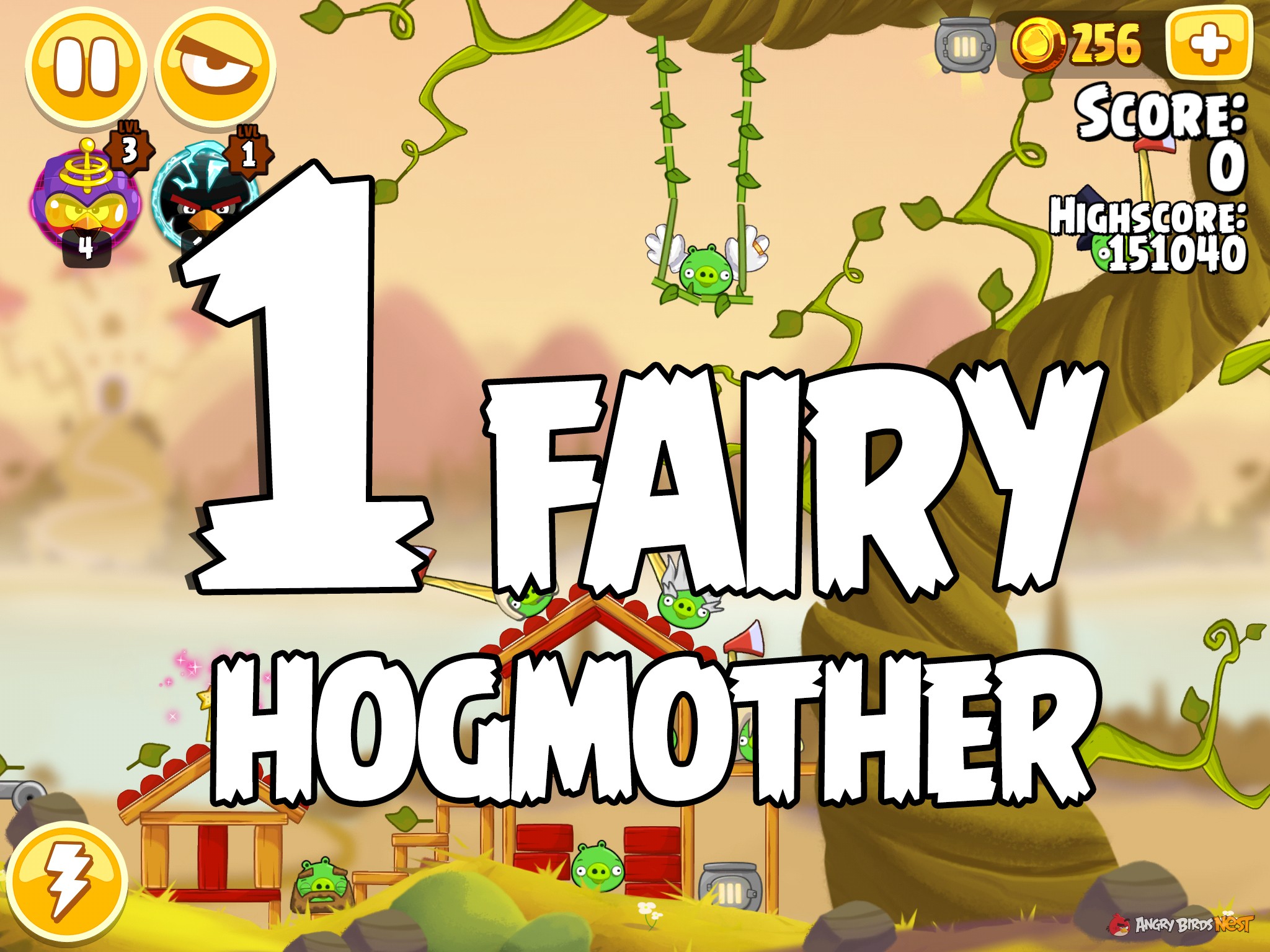 Angry Birds Seasons Fairy Hogmother Level 1-1