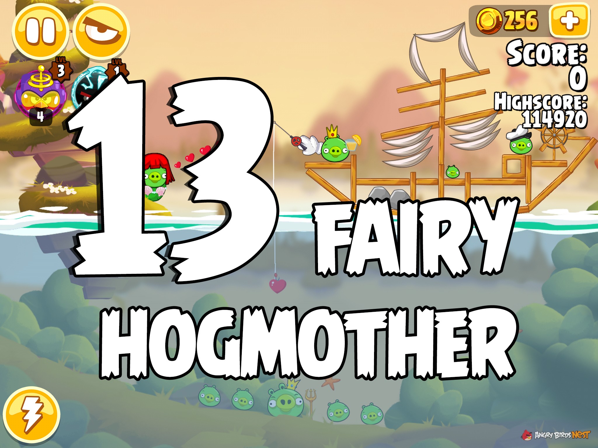 Angry Birds Seasons Fairy Hogmother Level 1-13