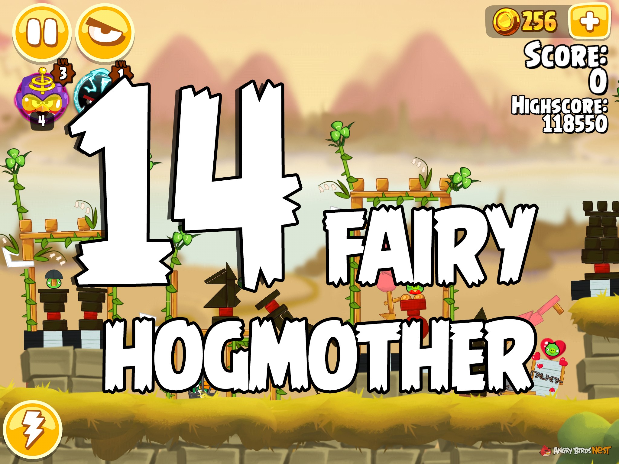 Angry Birds Seasons Fairy Hogmother Level 1-14