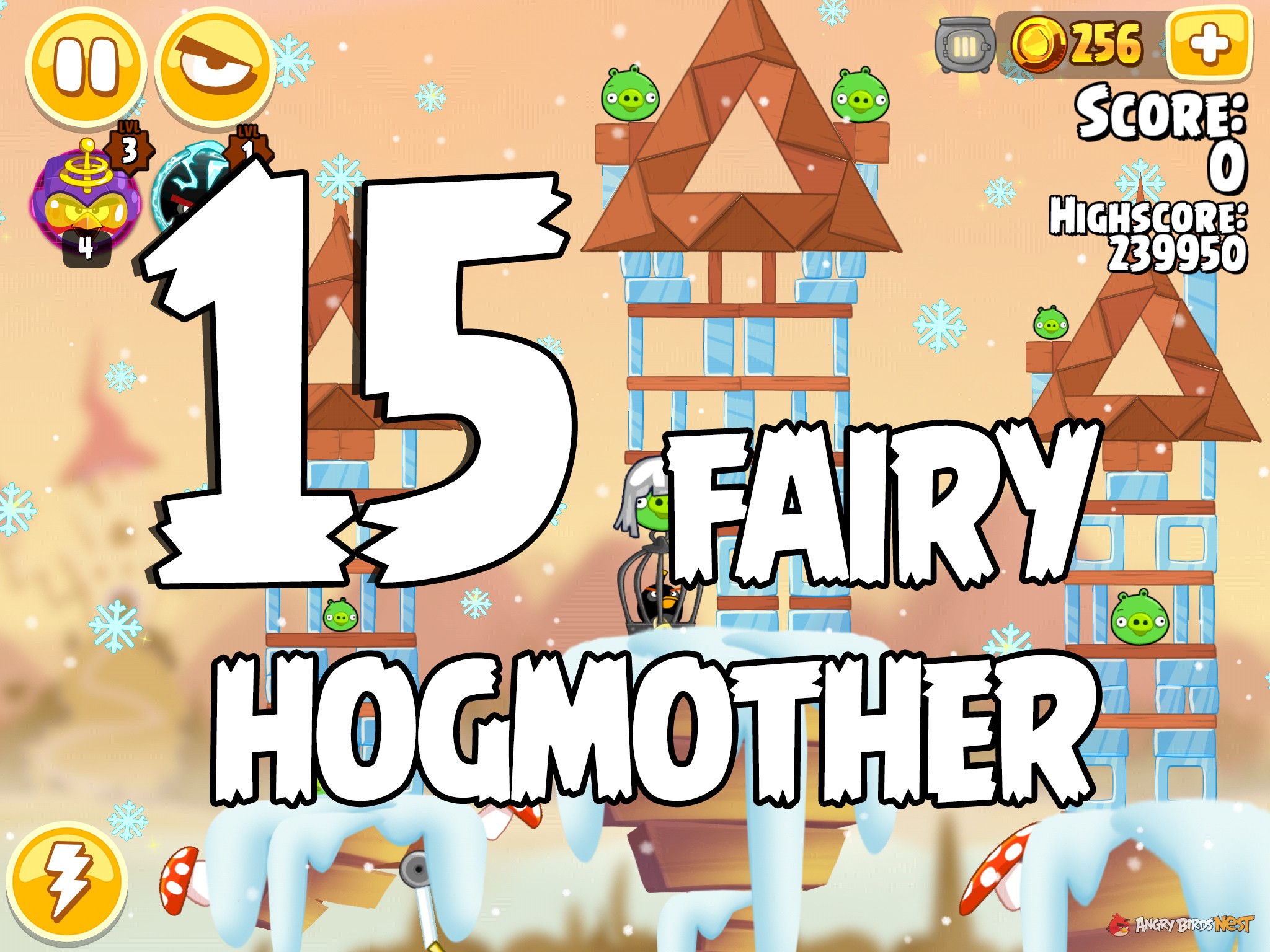 Angry Birds Seasons Fairy Hogmother Level 1-15