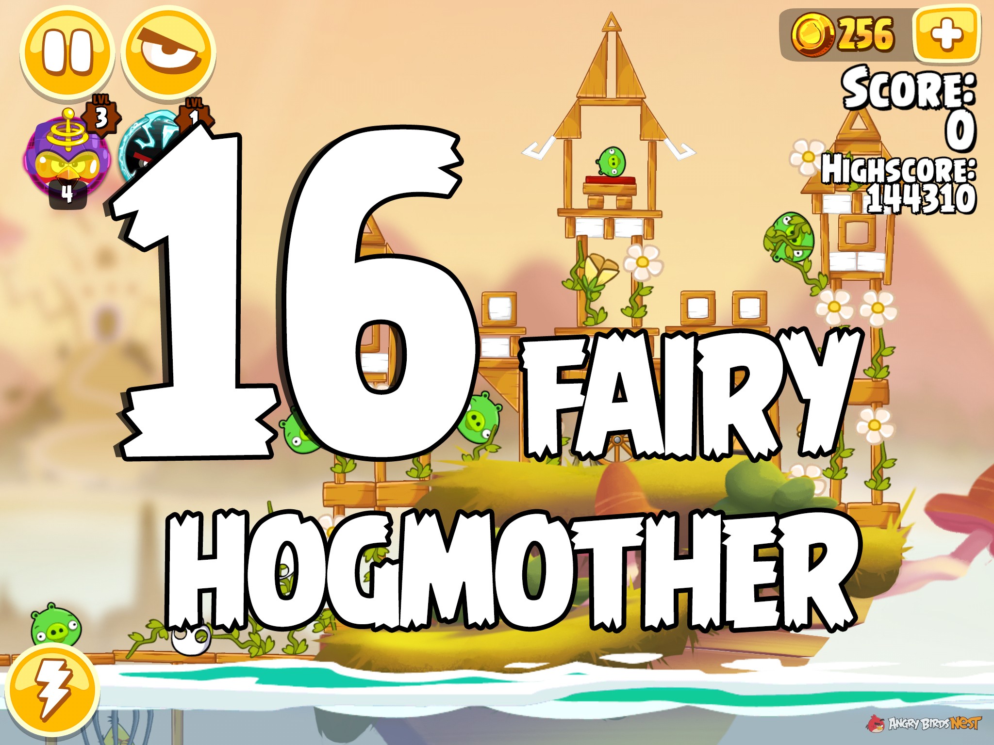 Angry Birds Seasons Fairy Hogmother Level 1-16