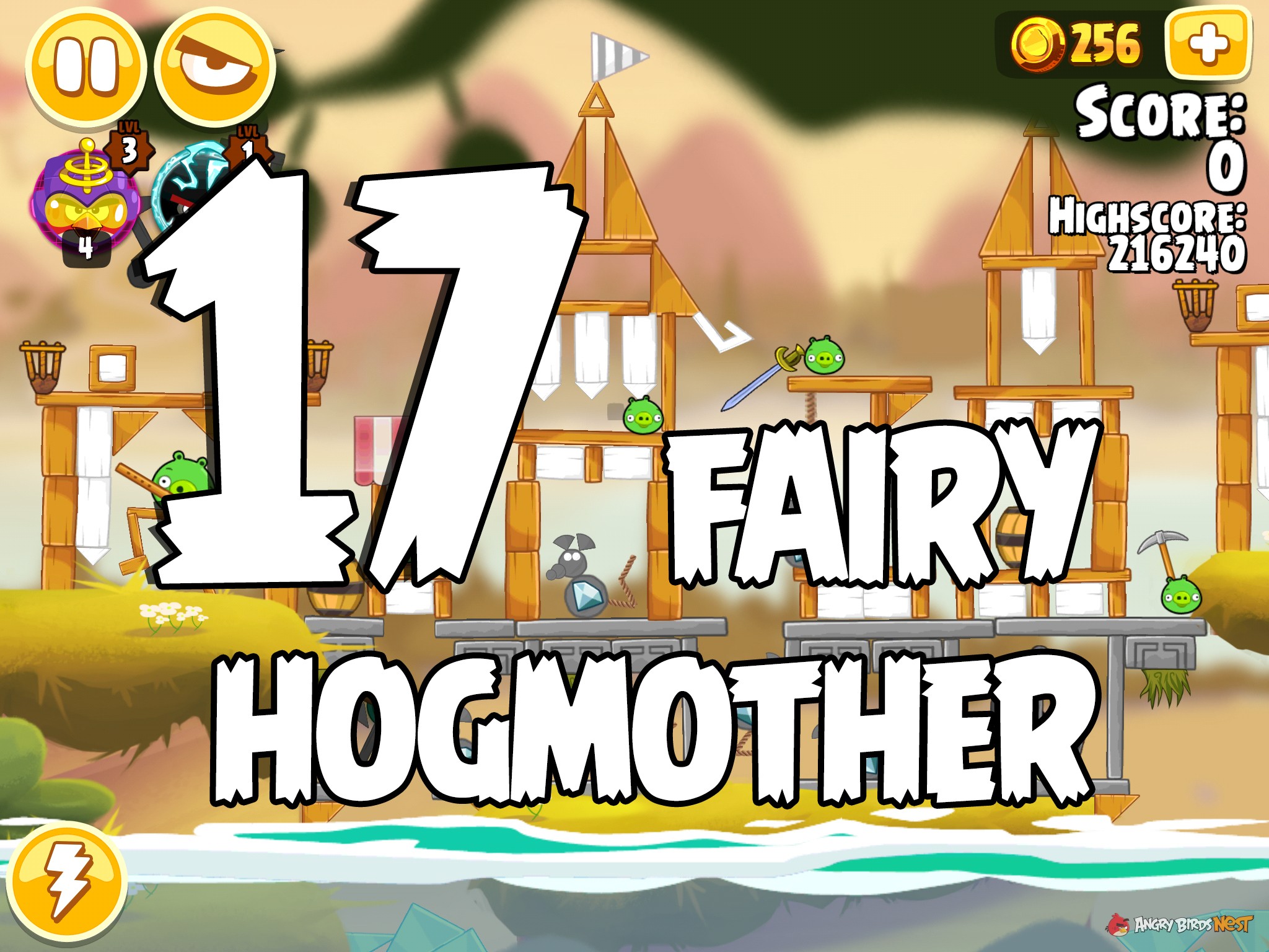 Angry Birds Seasons Fairy Hogmother Level 1-17