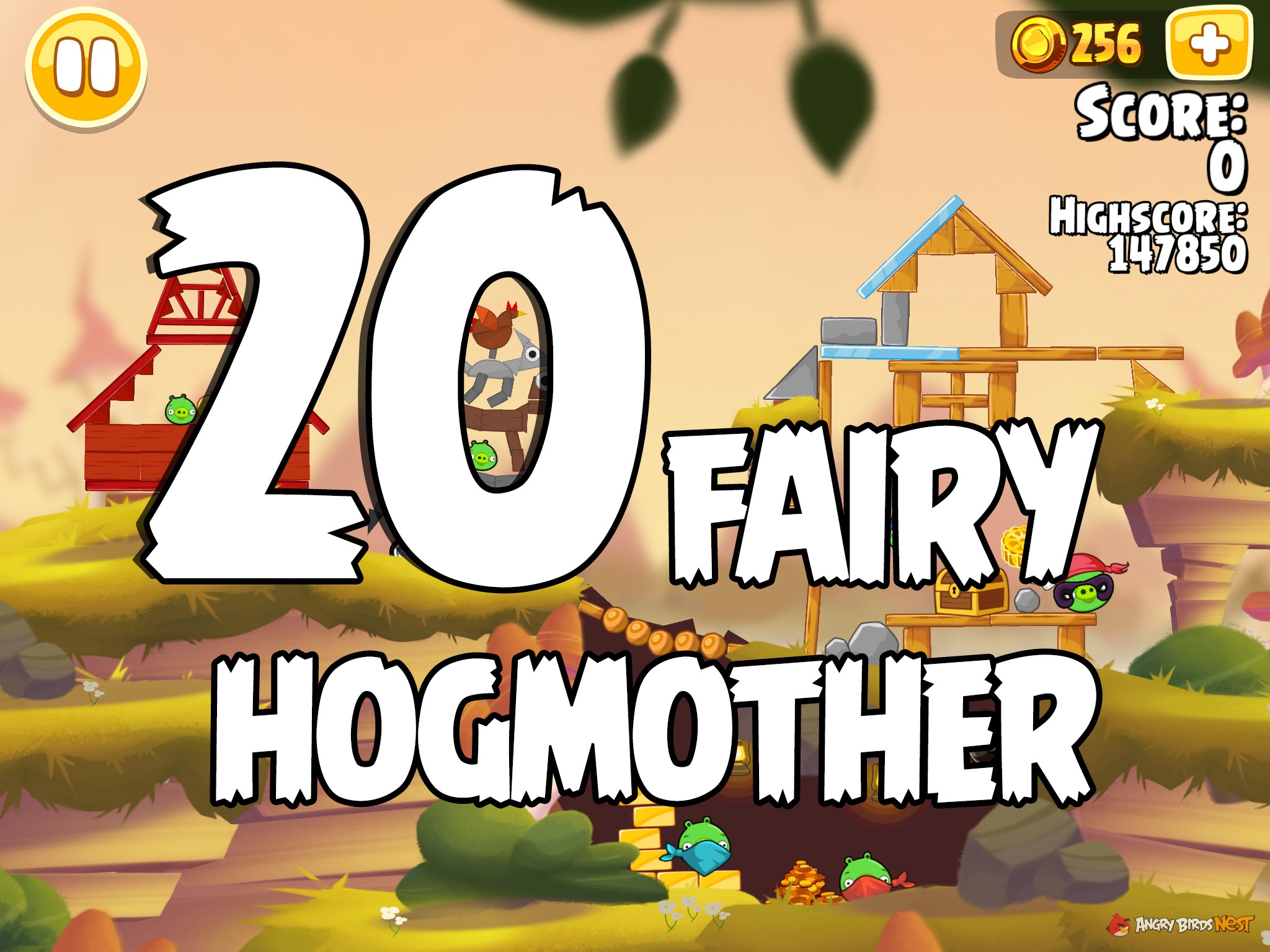 Angry Birds Seasons Fairy Hogmother Level 1-20
