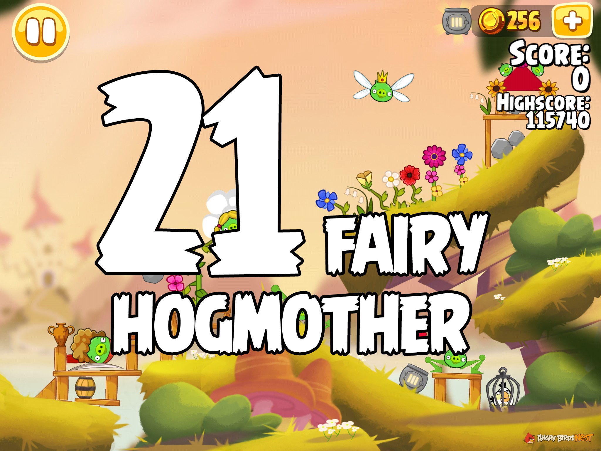 Angry Birds Seasons Fairy Hogmother Level 1-21