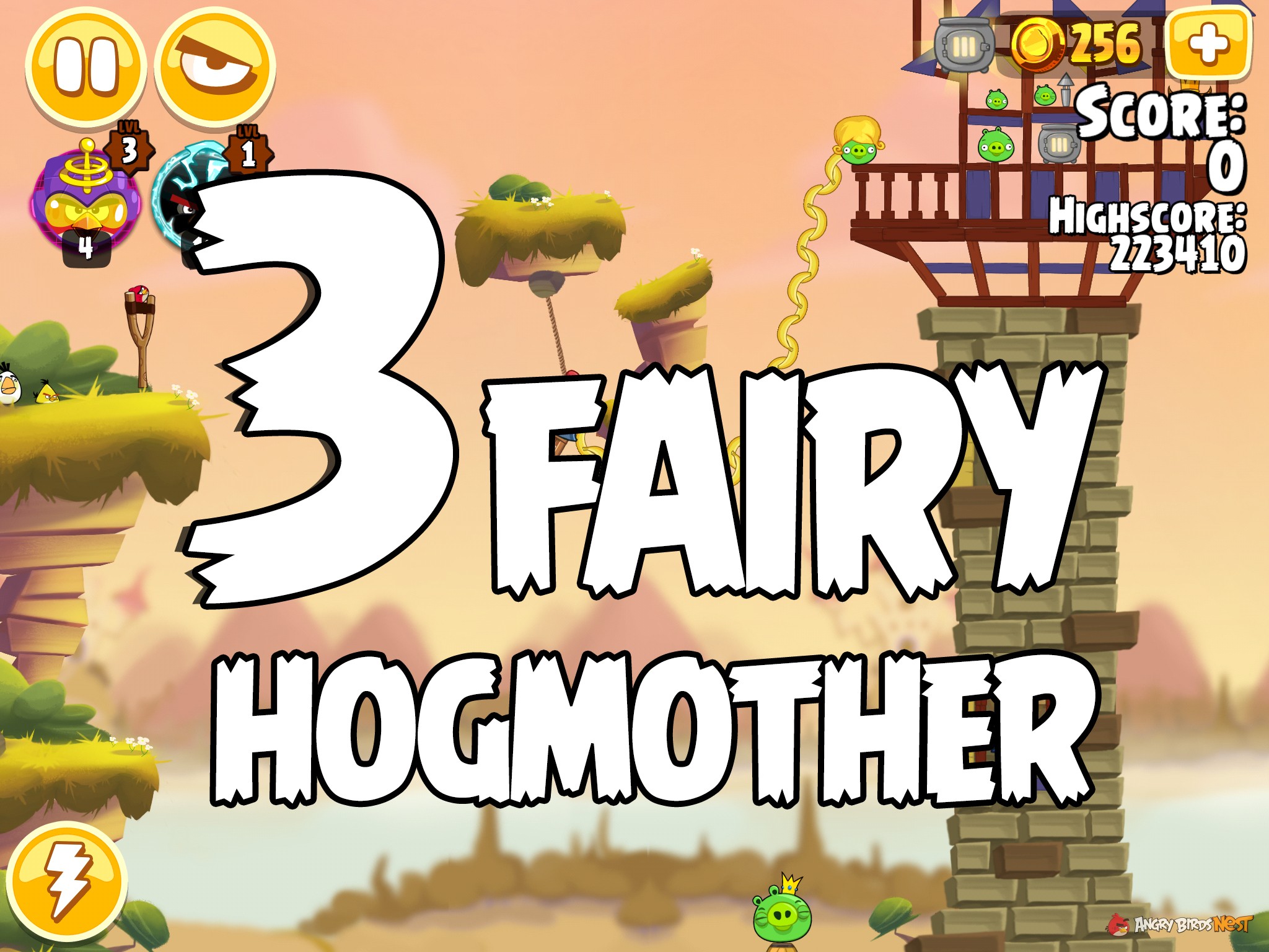 Angry Birds Seasons Fairy Hogmother Level 1-3