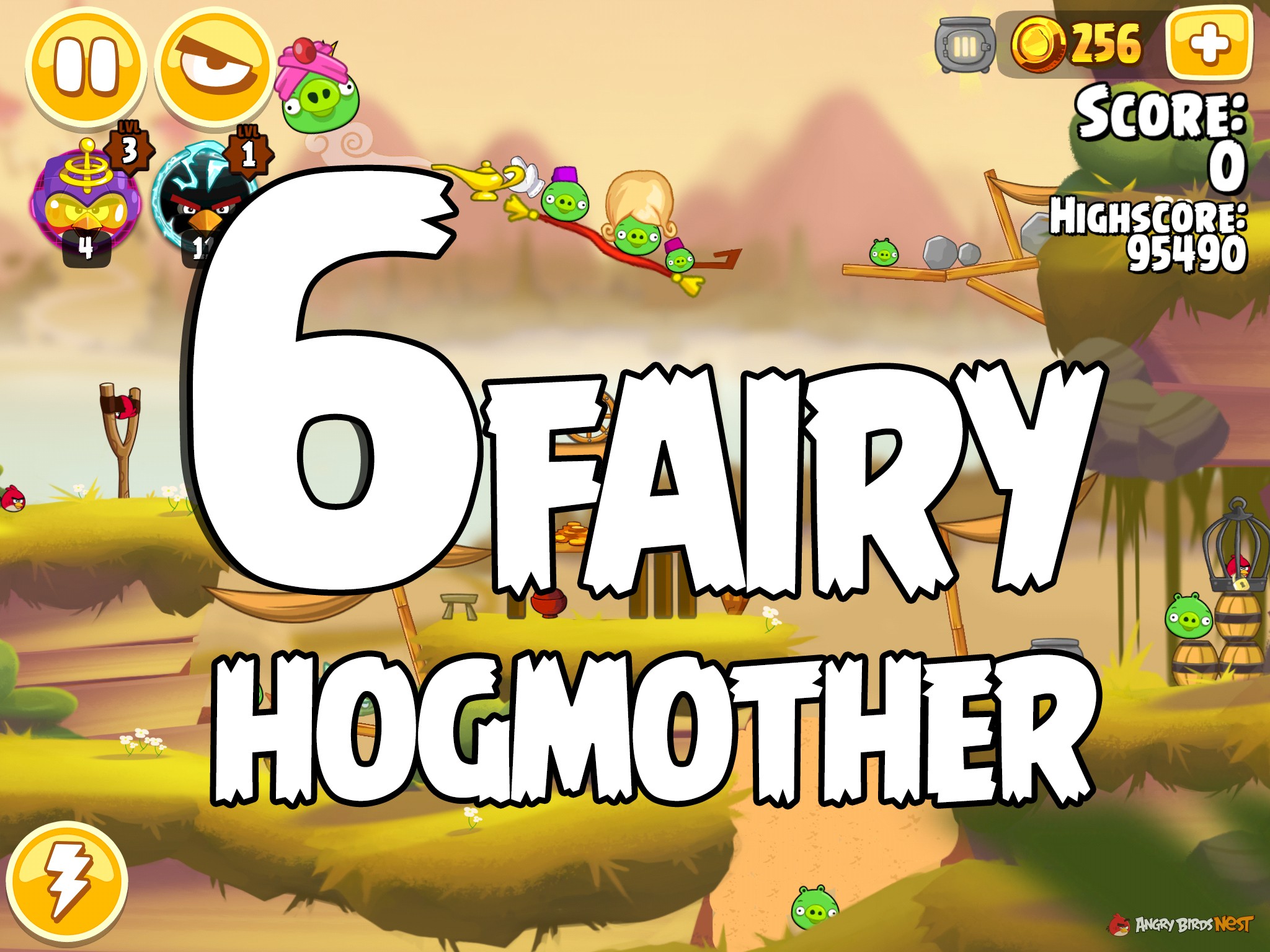 Angry Birds Seasons Fairy Hogmother Level 1-6