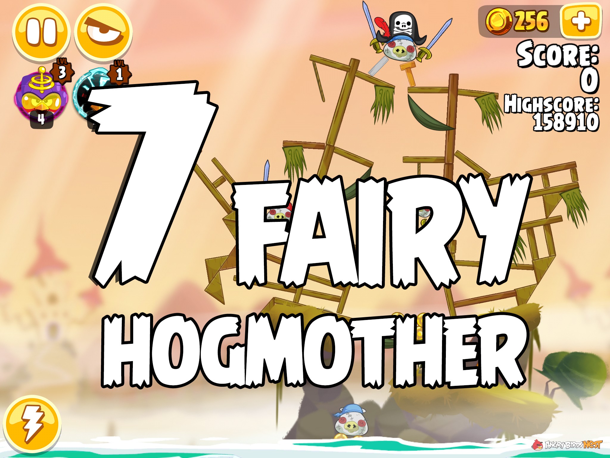 Angry Birds Seasons Fairy Hogmother Level 1-7