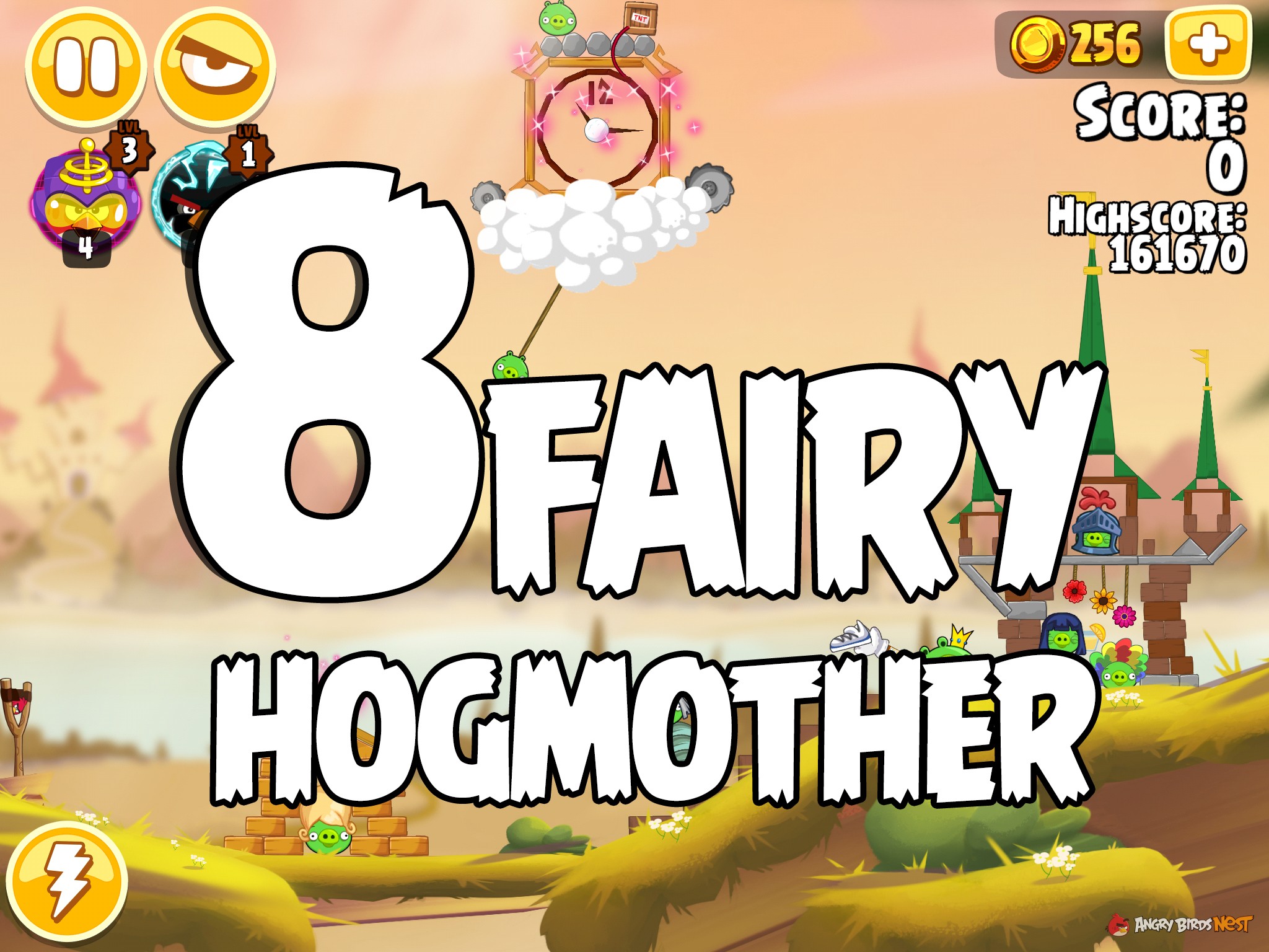 Angry Birds Seasons Fairy Hogmother Level 1-8