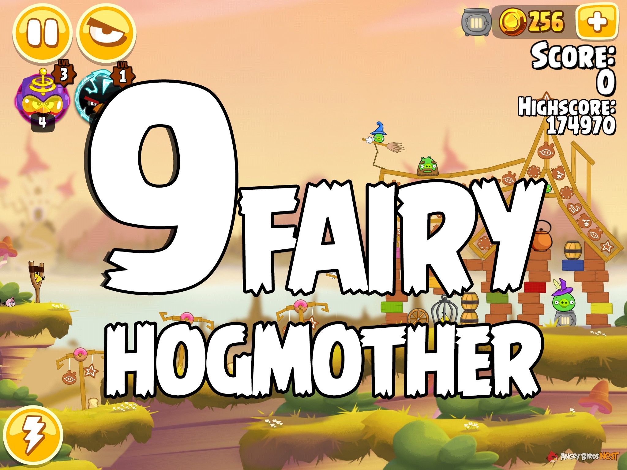 Angry Birds Seasons Fairy Hogmother Level 1-9
