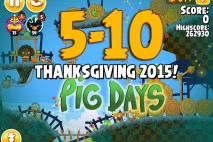 Angry Birds Seasons The Pig Days Level 5-10 Walkthrough | Thanksgiving 2015