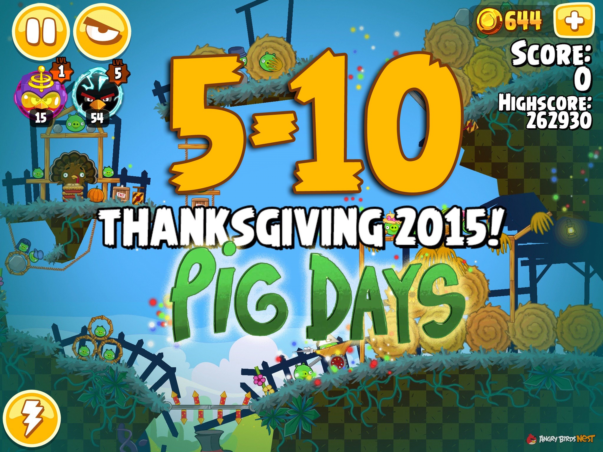 Angry Birds Seasons Pig Days Chapter 5 Level 5-10