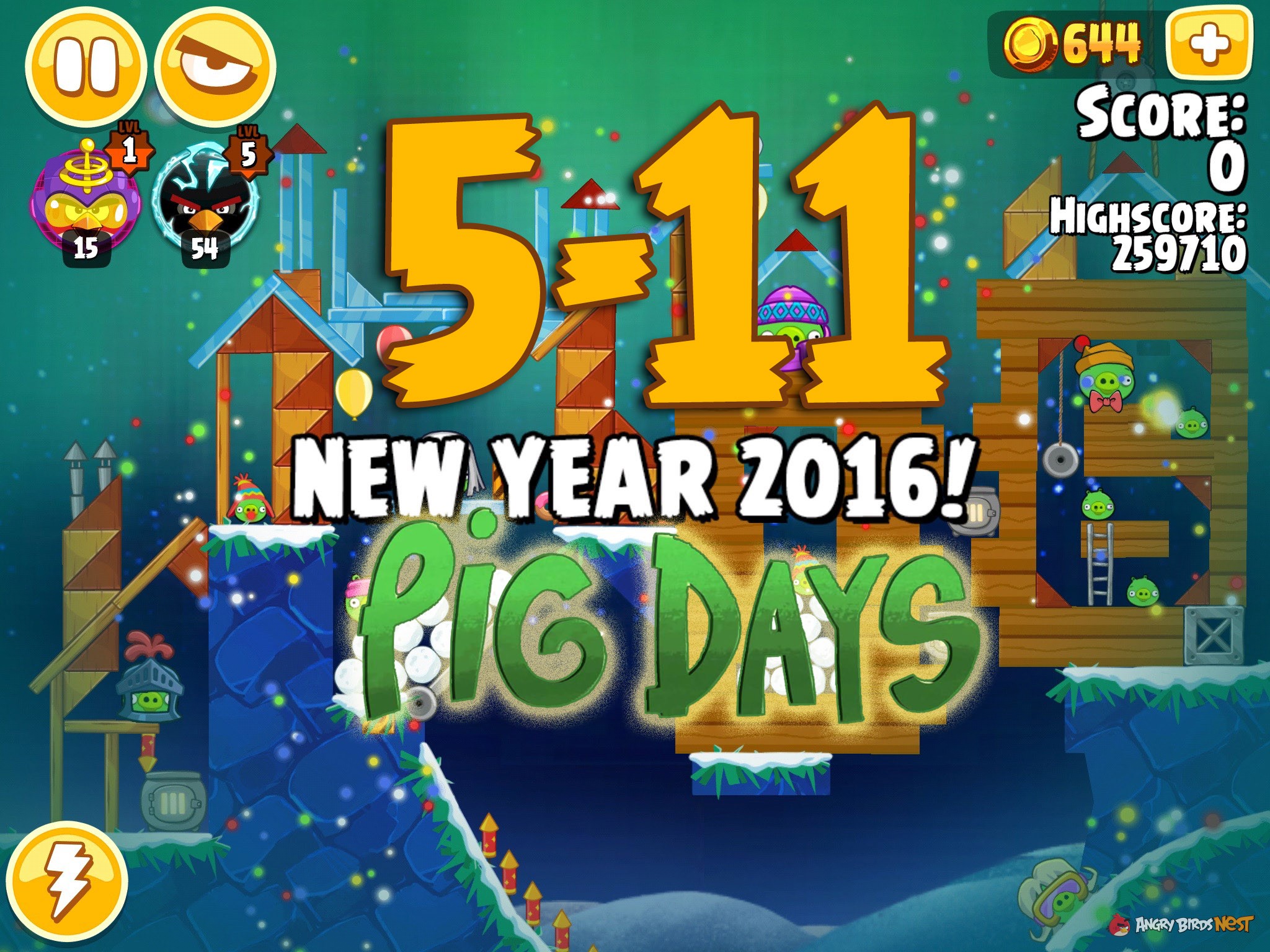Angry Birds Seasons Pig Days Chapter 5 Level 5-11