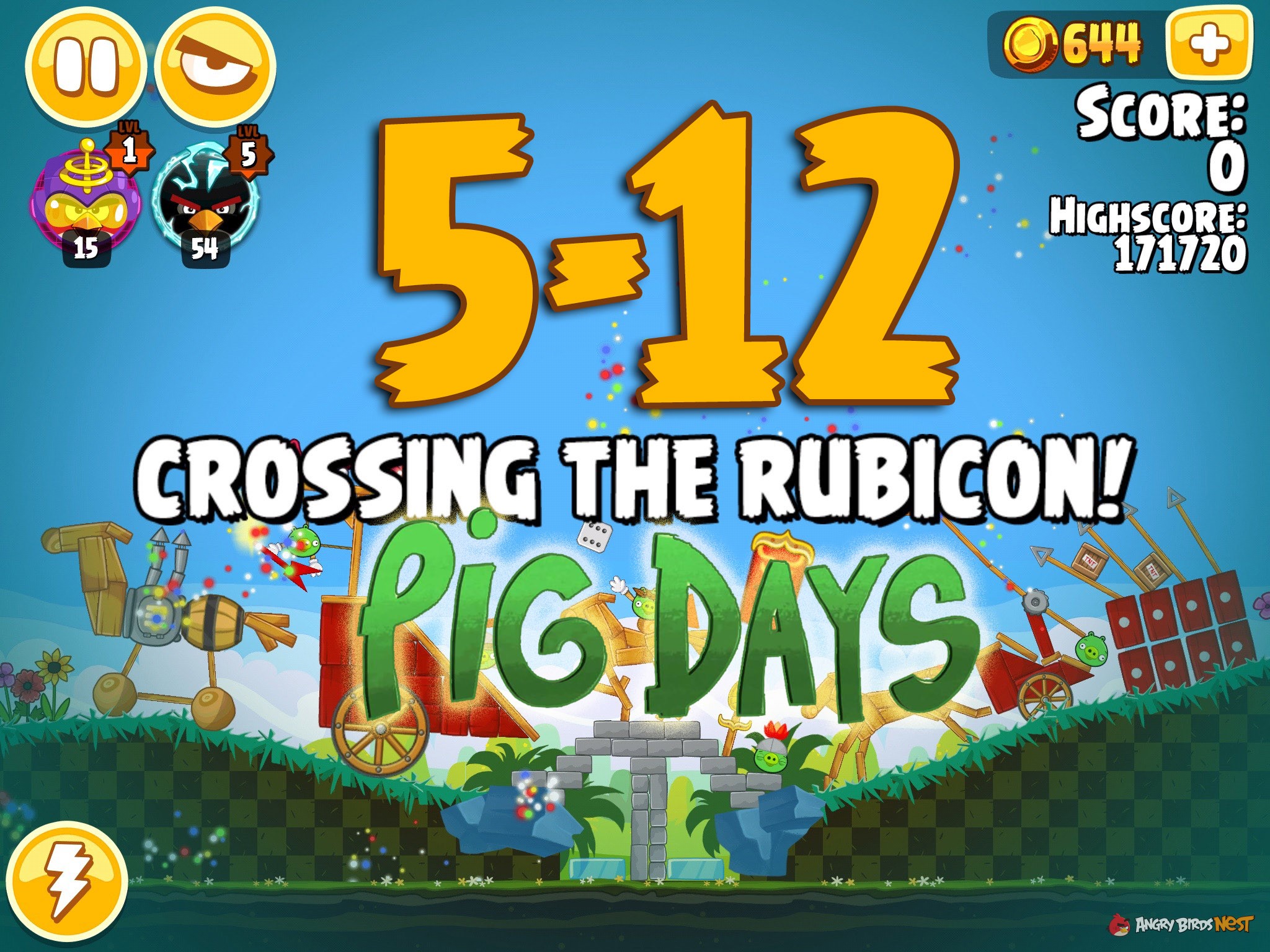 Angry Birds Seasons Pig Days Chapter 5 Level 5-12