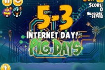 Angry Birds Seasons The Pig Days Level 5-3 Walkthrough | Internet Day!