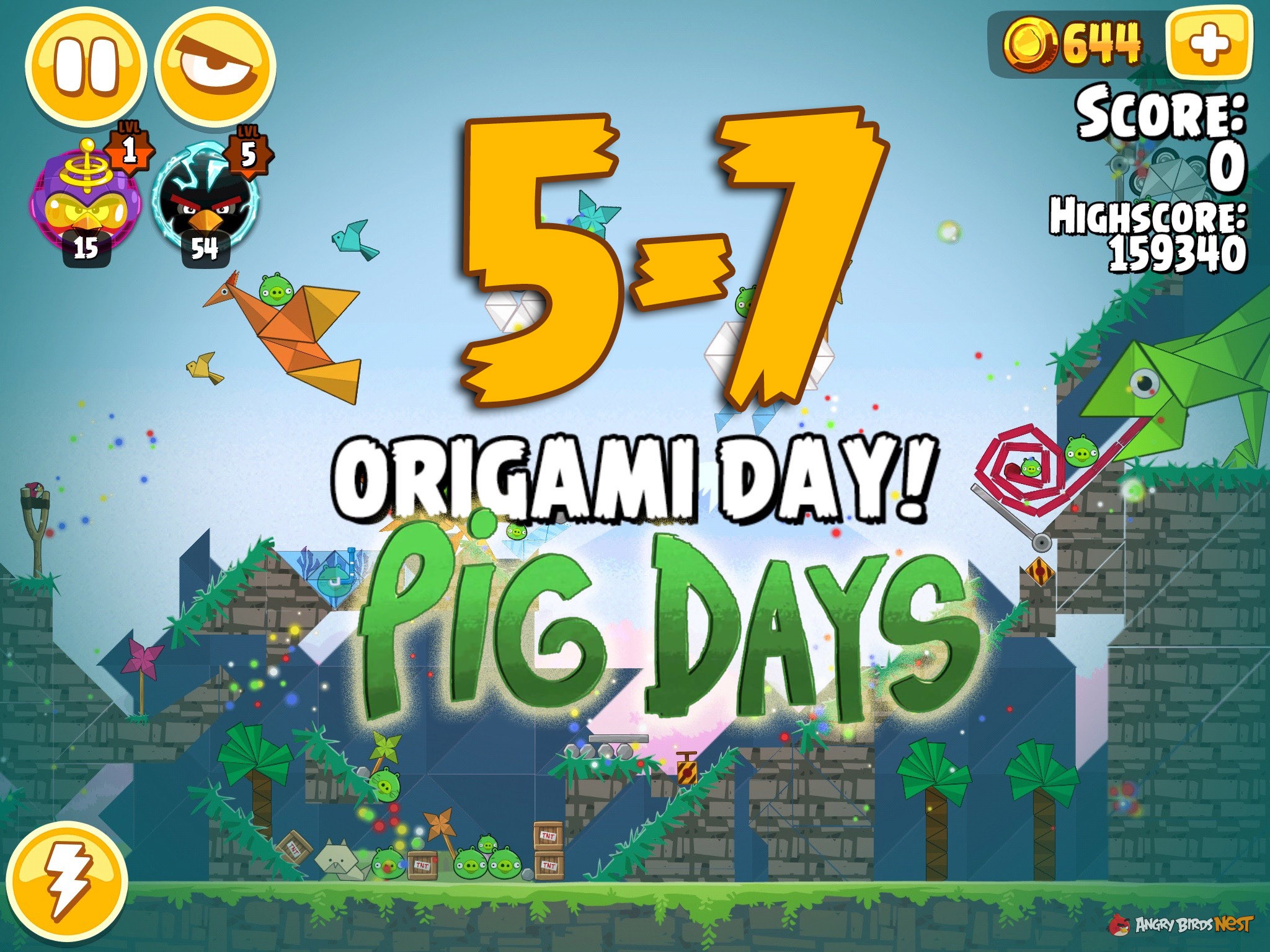 Angry Birds Seasons Pig Days Chapter 5 Level 5-7