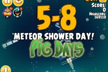 Angry Birds Seasons The Pig Days Level 5-8 Walkthrough | Meteor Shower Day!