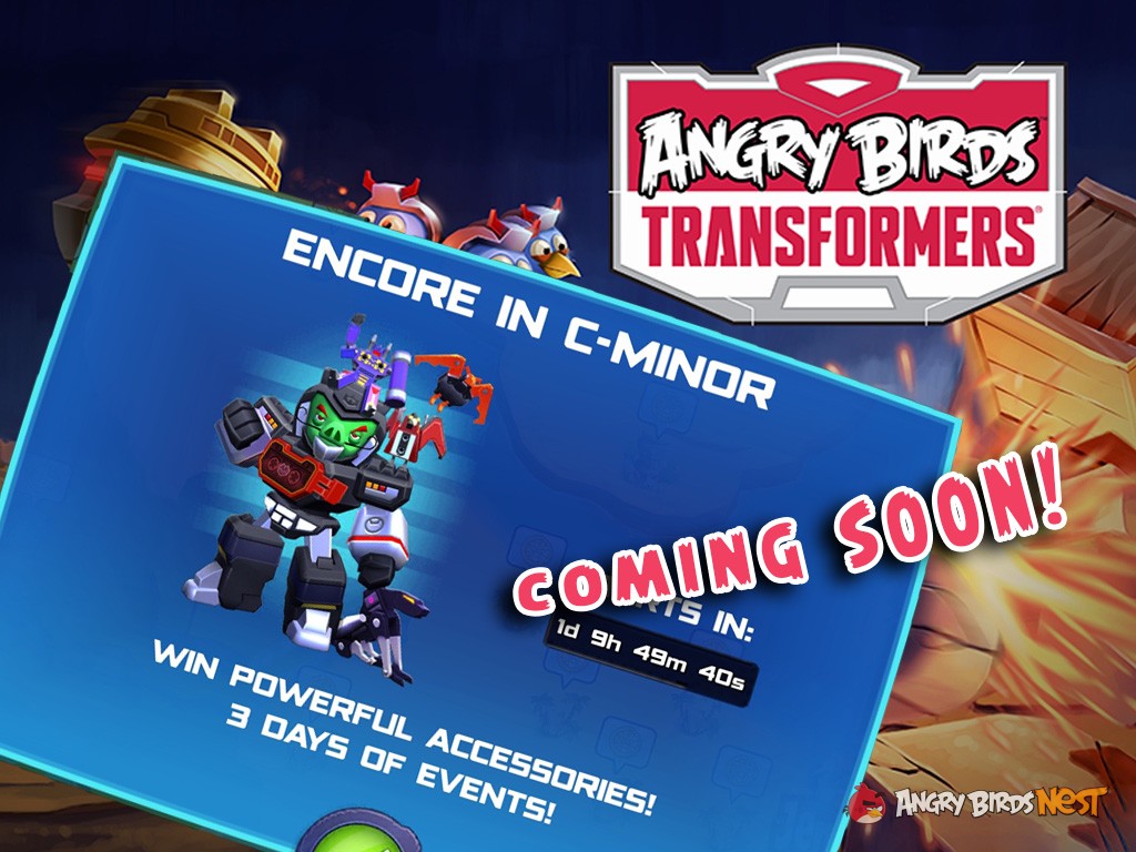 Angry Birds Transformers Challenge Encore in C-Minor Feature Image