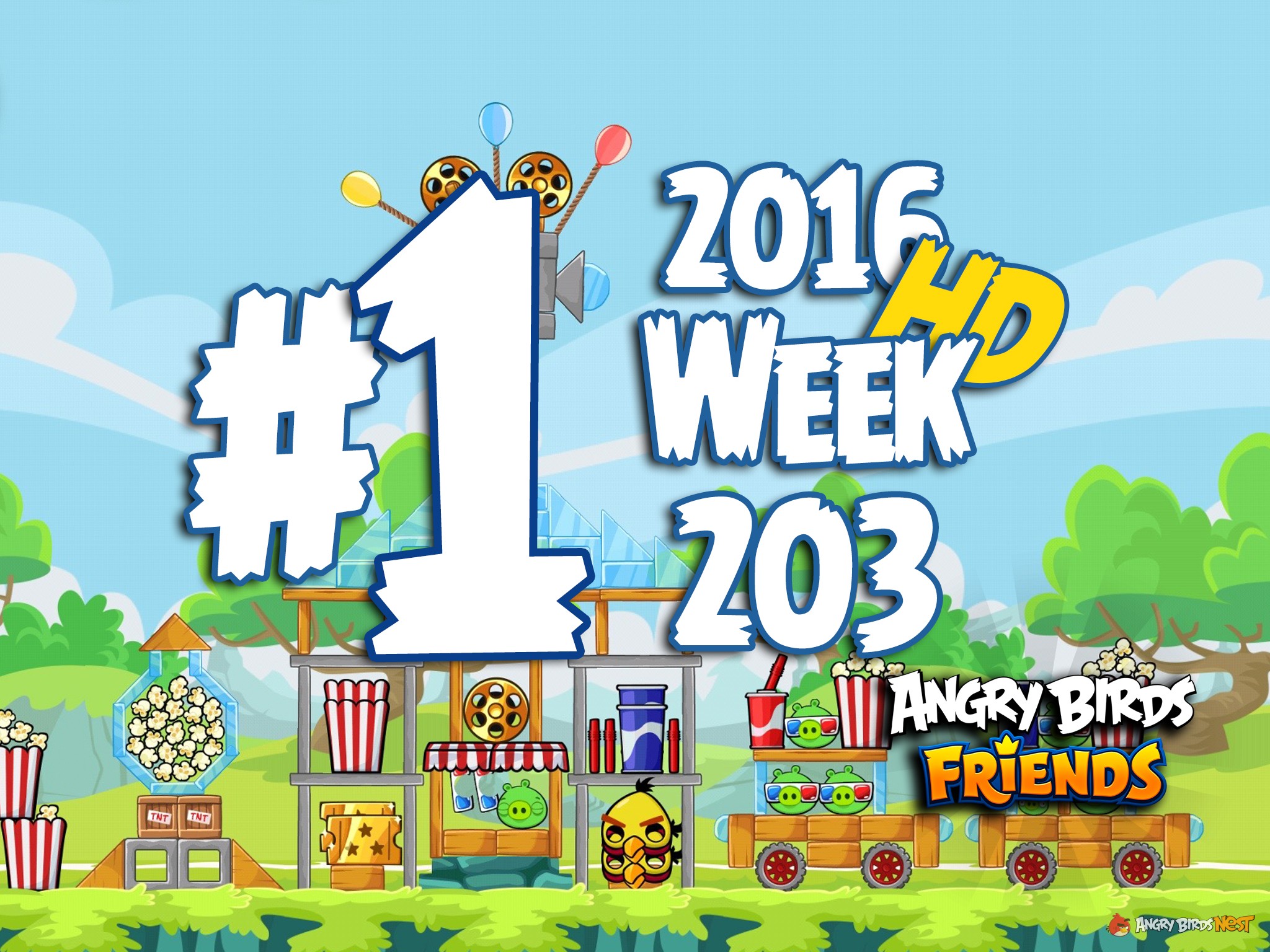Angry Birds Friends Tournament Level 1 Week 203 Walkthrough | March 31st 2016