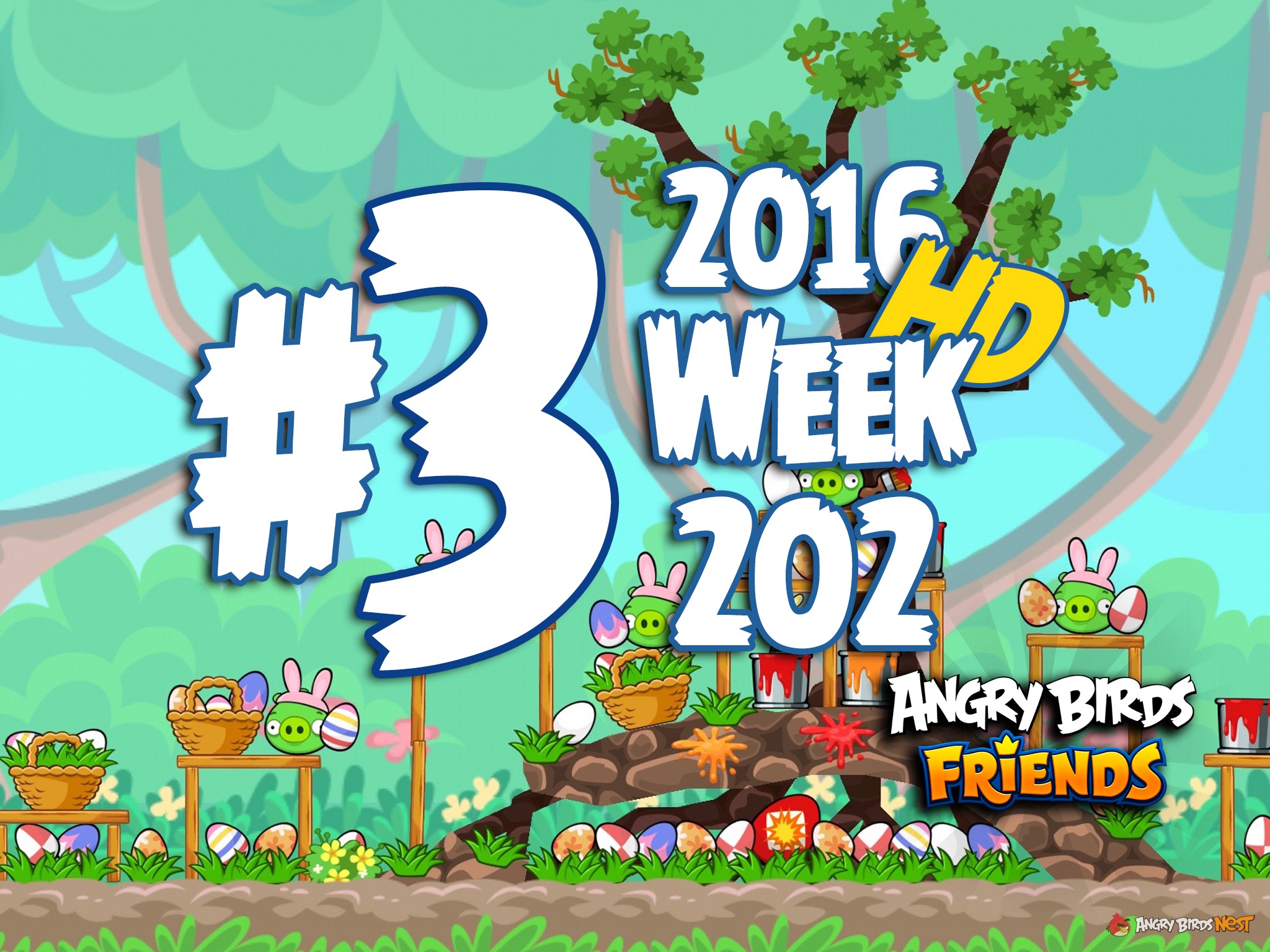 Angry Birds Friends Tournament Level 3 Week 202 Walkthrough | March 24th 2016
