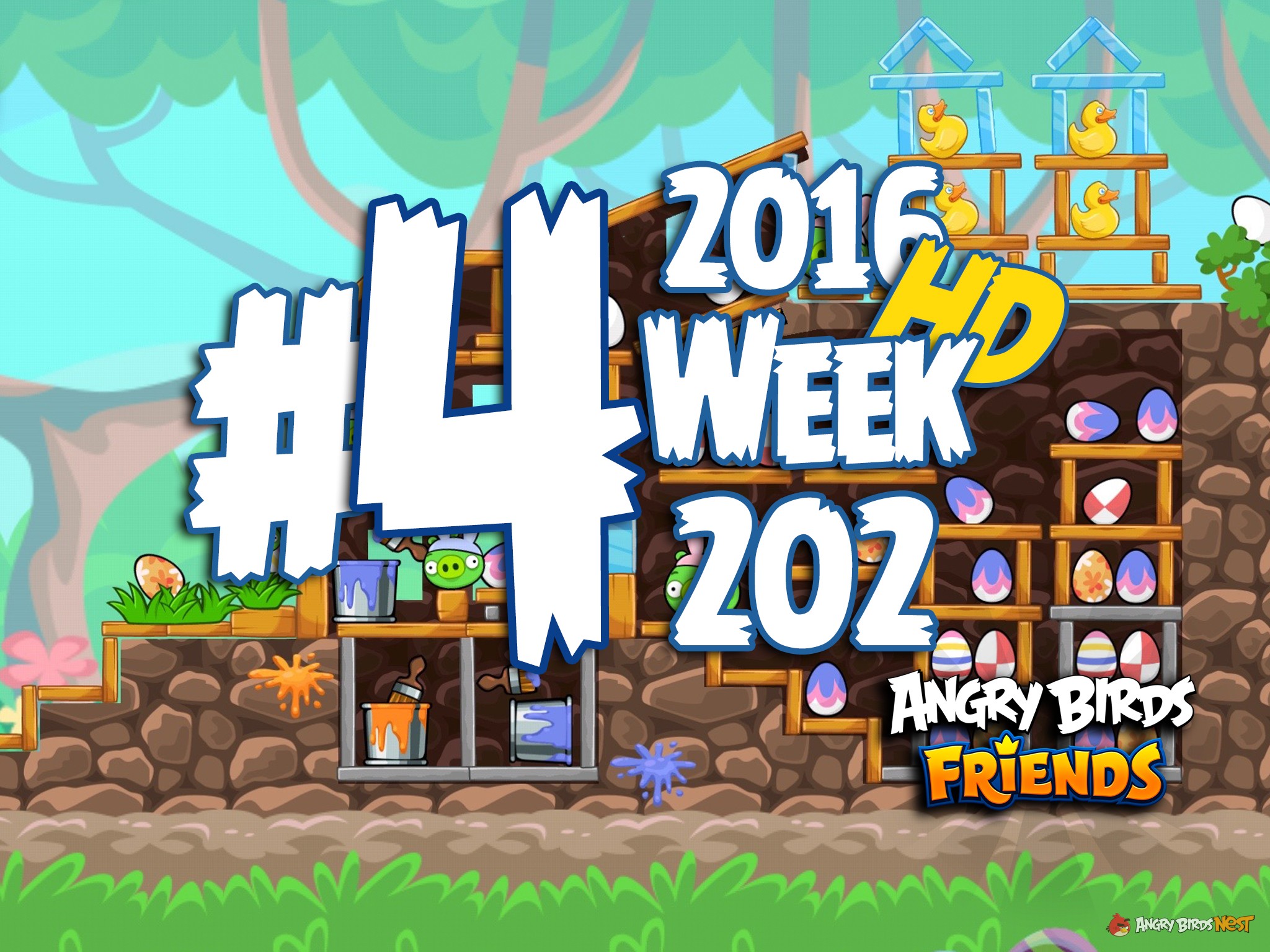 Angry Birds Friends Tournament Level 4 Week 202 Walkthrough | March 24th 2016