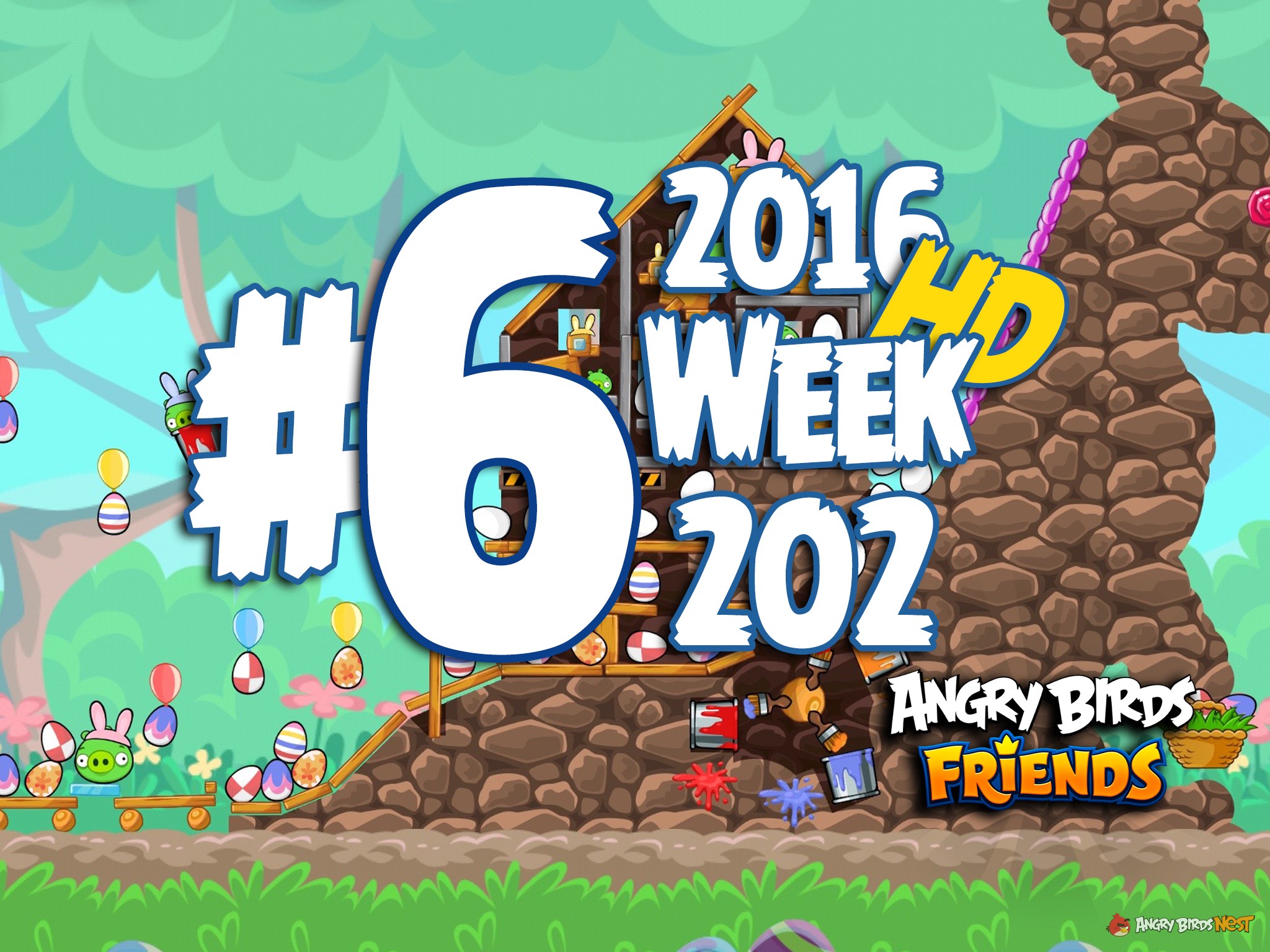 Angry Birds Friends Tournament Level 6 Week 202 Walkthrough | March 24th 2016