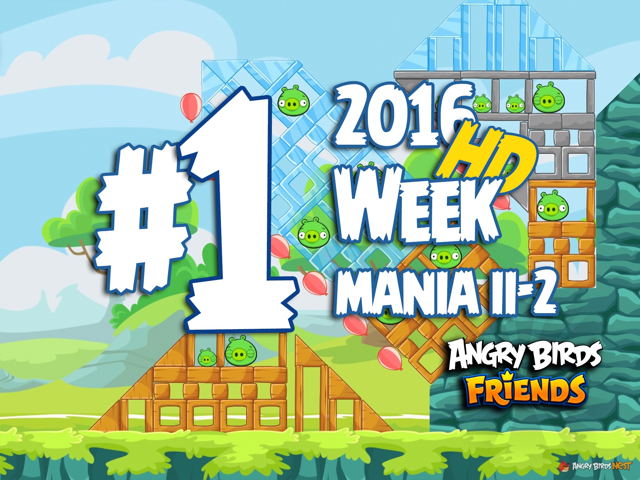 Angry Birds Friends Tournament Level 1 Week 204 Walkthrough | April 11th 2016