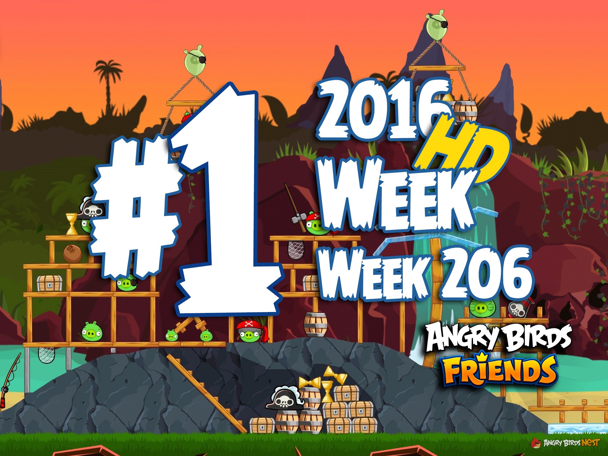 Angry Birds Friends Tournament Level 1 Week 206 Walkthrough | April 28th 2016