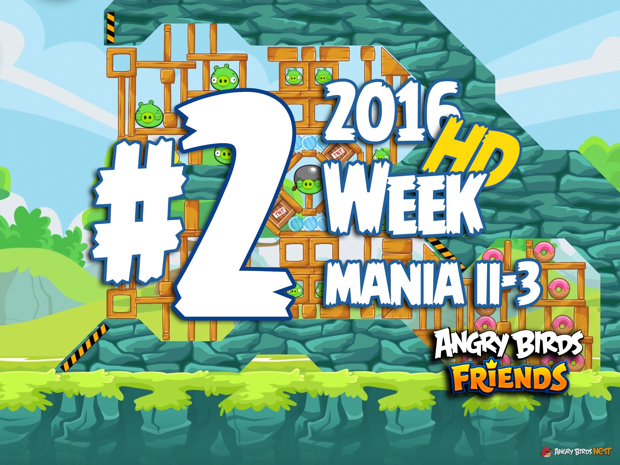Angry Birds Friends Tournament Level 2 Week 204 Walkthrough | April 14th 2016